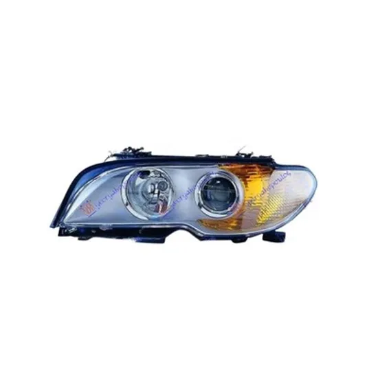 Faruri BMW 3 Cabriolet E46 2000->2007 Far stanga cu Xenon, D2S/H7, cu semnal galben, cu interior alb (E46 Coupe 03-06) Perioada 2003 2004 2005 2006