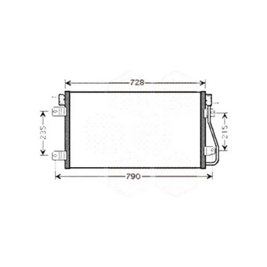 Radiator aer conditionat MERCEDES C-CLASS Coupe C205 2015-> AMG C 63 350KW 476CP , pentru motor M 177.980 perioada 2016 2017,2018,2019,2020 2021