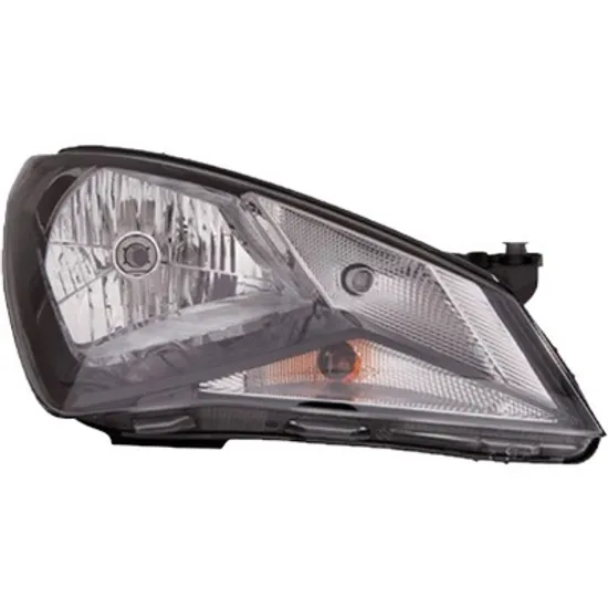 Far dreapta SEAT Mii 2011-> perioada 2011 2012 2013 2014 2015 2016 2017 2018 2019 fara motor reglaj, fumuriu, semnal transparent, cu reglaj electric, cu bec H4