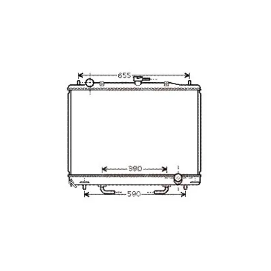 Radiator apa MITSUBISHI PAJERO 4 2006-> pentru 3.8 V6, perioada 2006 2007 2008 2009 2010 2011