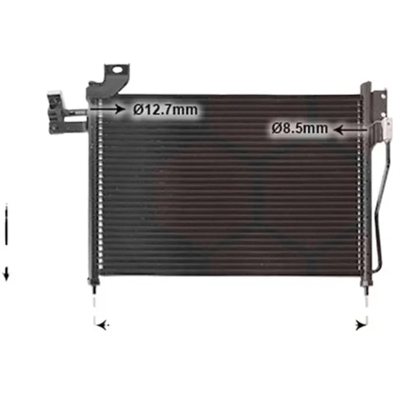Radiator aer conditionat CHEVROLET CRUZE J300 2009-> 1.4 74KW 101CP , pentru motor LDD perioada 2013 2014,2015,2016,2017 2018