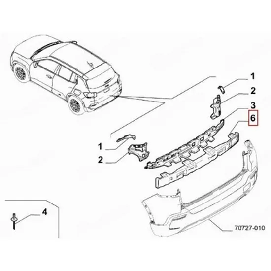 Absorbant Soc Bara JEEP AVENGER 2022-> Absorbant soc Bara spate (O) Perioada 2022 2023 2024 2025
