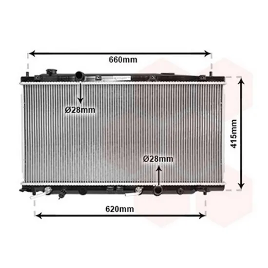 Radiator Motor HONDA JAZZ 3 2007->2014 Radiator apa pentru benzina (35x68x16) CV automata Perioada 2008 2009 2010 2011 2012 2013 2014 2015