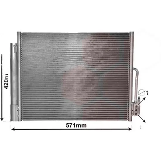 Radiator aer conditionat SMART FORTWO cupe 453 2014-> electric drive / EQ 41KW 56CP , pentru motor perioada 2017 2018,2019,2020,2021 2022
