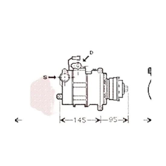 Compresor aer conditionat AUDI R8 422; 423 2007->2015 4.2 FSI quattro 316KW 430CP , pentru motor CNDA perioada 2010 2011 2012 2013 2014 2015