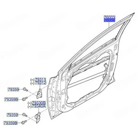 Usa Fata HYUNDAI i30 2017-> Usa fata (O) DREAPTA Perioada 2017 2018 2019 2020