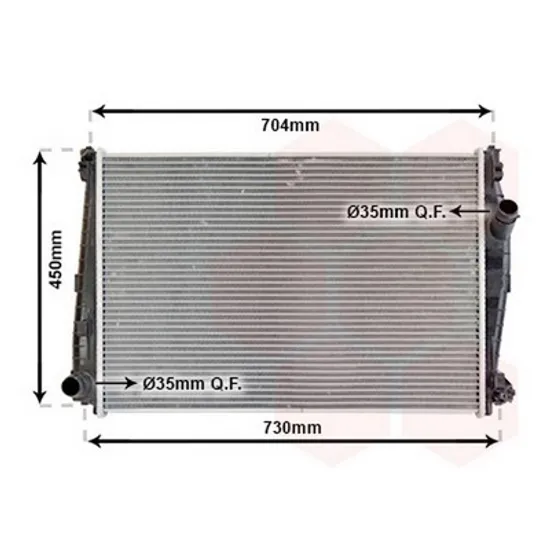 Radiator Motor ALFA ROMEO 159 2005->2011 Radiator apa pentru toate modelele (65x45,5) Perioada 2005 2006 2007 2008 2009 2010 2011