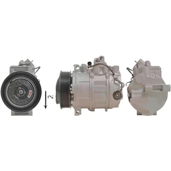 Compresor aer conditionat MERCEDES C-CLASS W204 2007->2014 C 180 Kompressor 115KW 156CP , pentru motor M 271.910 perioada 2008 2009 2010 2011 2012 2013 2014
