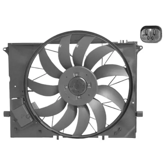 Ventilator motor MERCEDES SL R230 2001->2012 55 AMG 380KW 517CP , pentru motor M 113.995 perioada 2006 2007 2008 2009 2010 2011 2012