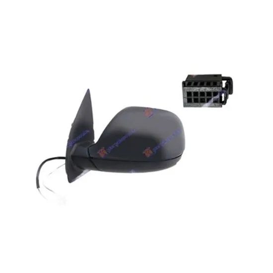 Oglinda VW AMAROK 2010-> Oglinda exterioara electrica cu incalzire cu rabatare electrica pentru vopsit (negru BASE) (cu antena) dreapta Perioada 2016 2017 2018 2019 2020 2021 2022