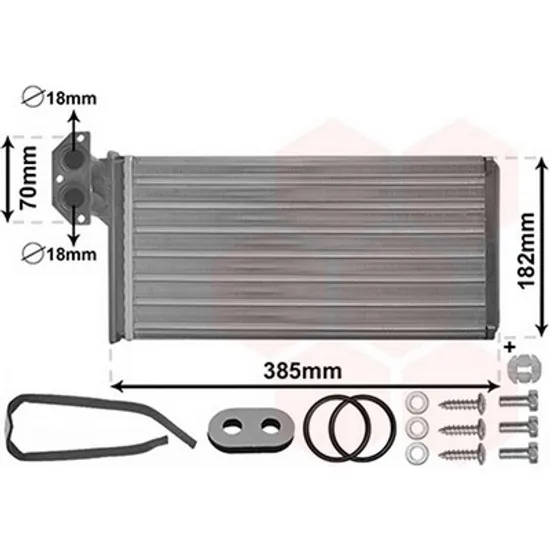 Radiator Incalzire VW LT 2 1996->2006 Calorifer M +/-AC 348x180 Perioada 1996 1997 1998 1999 2000 2001 2002 2003 2004 2005 2006