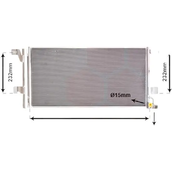 Radiator aer conditionat AUDI A4 B8 2007->2015 2.0 TFSI quattro 162KW 220CP , pentru motor CAED, CPMB perioada 2013 2014 2015