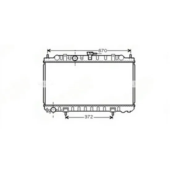 Radiator Motor NISSAN PRIMERA P12 2002->2008 Radiator apa motor 1.5-1.8 (360x690) (JAPAN) (400 mm gauri suport superior) Perioada 2002 2003 2004 2005 2006 2007 2008