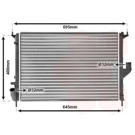 Radiator Motor DACIA DUSTER 2010->2018 Radiator apa pentru benzina - diesel (58x40) Perioada 2010 2011 2012 2013 2014 2015 2016 2017