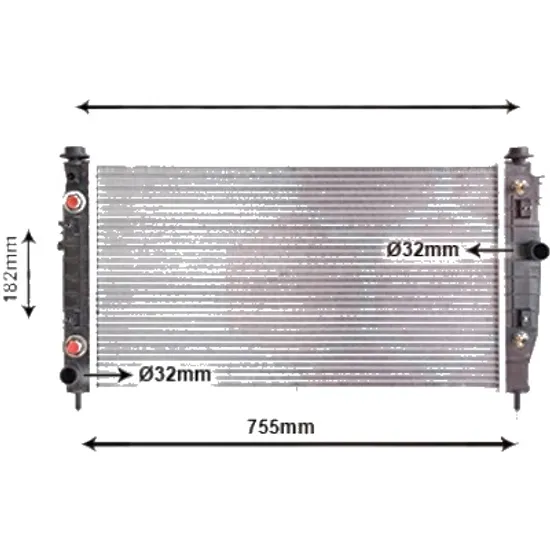 Radiator apa CHRYSLER 300 M LR 1998->2004 pentru 3.5 V6 24V, perioada 1998 1999 2000