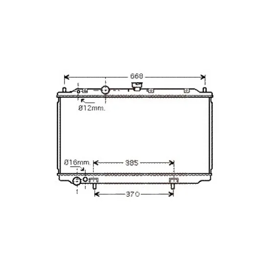 Radiator apa NISSAN PRIMERA P12 2002->2008 pentru 1.9 dCi, perioada 2002 2003 2004 2005 2006 2007
