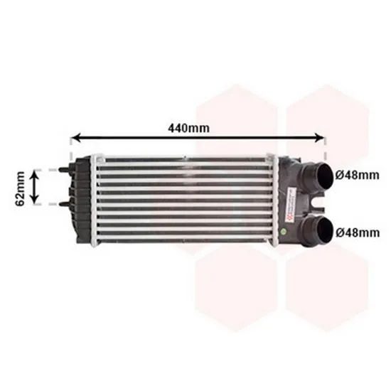 Intercooler CITROEN XSARA PICASSO 1999->2012 Radiator intercooler 1.6 HDI 300x148x85 Perioada 1999 2000 2001 2002 2003 2004 2005