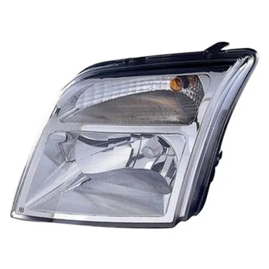 Far stanga FORD TOURNEO CONNECT 2002->2013 perioada 2002 2003 2004 2005 2006 2007 2008 2009 2010 2011 2012 2013 cu motor reglaj, semnal transparent, cu reglaj electric, cu bec H4