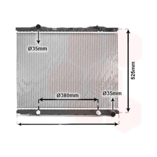 Radiator apa KIA SORENTO 1 2002->2009 pentru 2.5 CRDi, 2.5 CRDi tractiune integrala, perioada 2006 2007 2008 2009 2010 2011