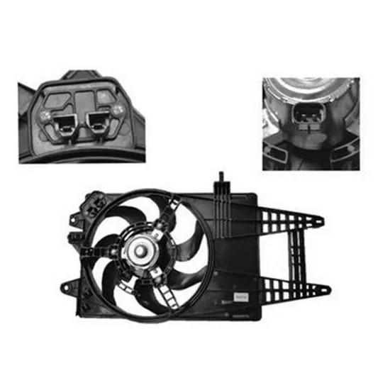 Ventilator Motor LANCIA MUSA 2004->2012 Electroventilator complet 1,4L cu aer conditionat, Perioada 2004 2005 2006 2007 2008 2009 2010 2011 2012