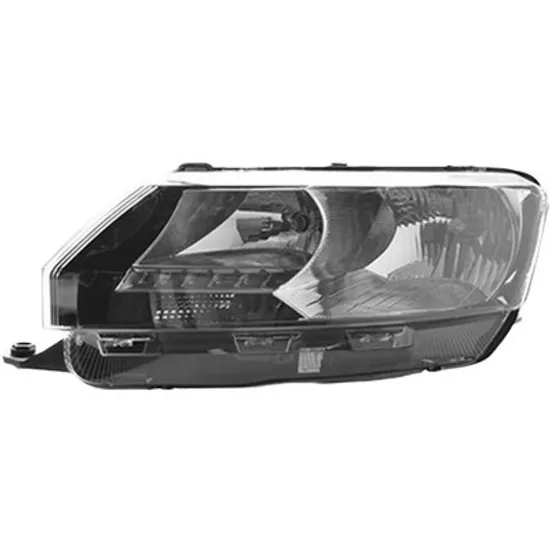 Far stanga SKODA RAPID 2011->2019 perioada 2012 2013 2014 2015 pana la an de fabricatie 2017, cu motor reglaj, cu bec H7/H7
