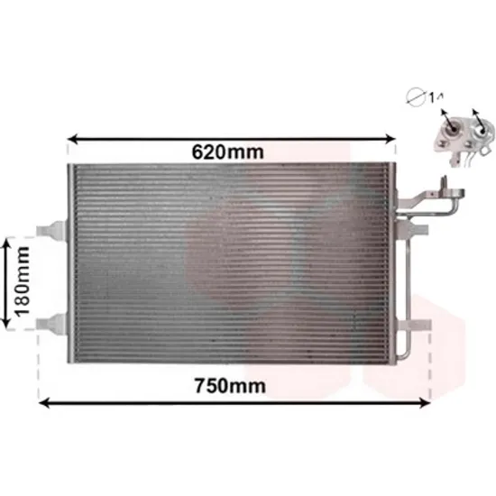 Radiator aer conditionat BMW 3 F30 2011->2018 320 i 135KW 184CP , pentru motor N20 B20 A, N20 B20 B, N20 B20 D perioada 2012 2013,2014,2015,2016,2017 2018