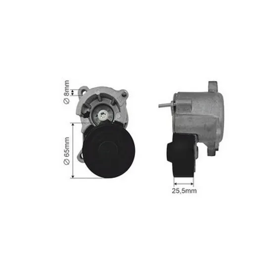 INTINZATOR CUREA TRANSMISIE PEUGEOT 206 2.0 S16 -100KW/136CP- 1997cmc, pentru motor RFN (EW10J4), perioada 1999,2000,2001,2002,2003,2004,2005,2006,2007