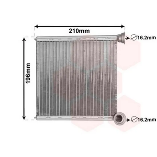 Radiator Incalzire SEAT LEON 2012-> Calorifer BR 172x184x26 tip VALEO Perioada 2012 2013 2014 2015 2016 2017