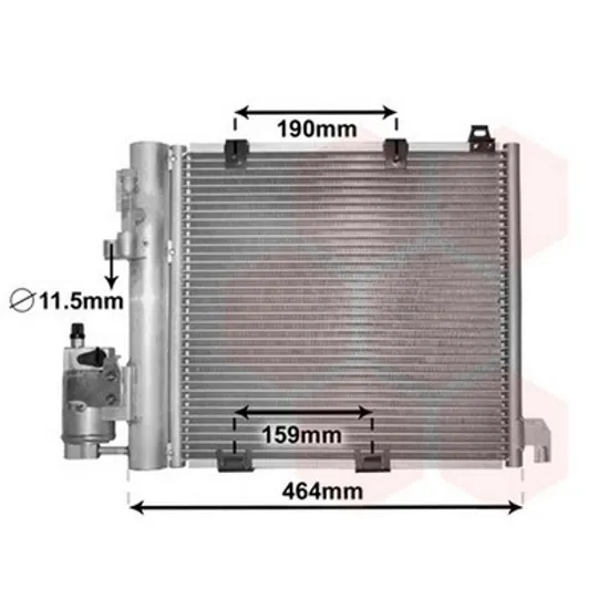 Radiator Aer Conditionat OPEL ASTRA G 1998->2009 Radiator aer conditionat 1 7 - 2 0 - 2 2TD 35 5x38 2x2 Perioada 1998 1999 2000 2001 2002 2003 2004 2005 2006 2007 2008 2009