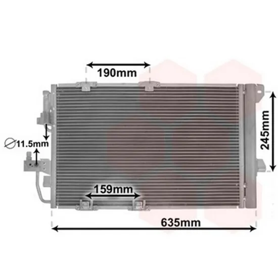 Radiator Aer Conditionat OPEL ASTRA G 1998->2009 Radiator aer conditionat 2002->2004 55 5x38 2x1 6 Perioada 1998 1999 2000 2001 2002 2003 2004 2005 2006 2007 2008 2009