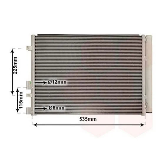 Radiator Aer Conditionat HYUNDAI i20 2014->2020 Radiator aer conditionat 1.0 T-GDi benzina -1.1-1.4 CRDi diesel (500x370x16) Perioada 2015 2016 2017 2018 2019 2020 2021 2022 2023 2024