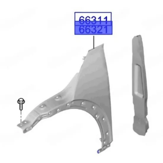 Aripa Fata HYUNDAI IONIQ 2021-> Aripa fata STANGA Perioada 2021 2022 2023 2024 2025