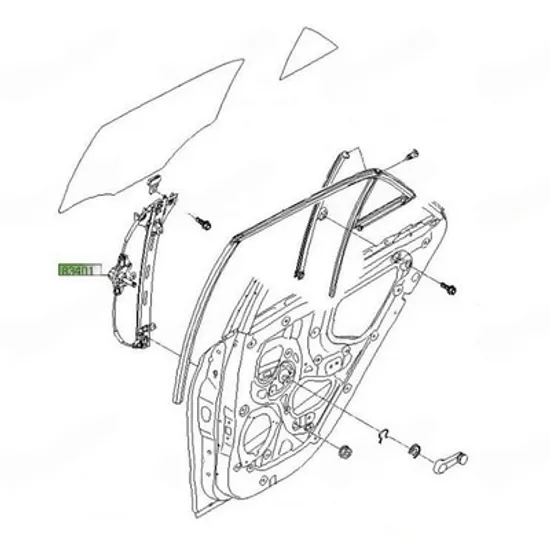 Macara Usa HYUNDAI i20 2014->2020 Macara usa spate manuala (O) STANGA Perioada 2014 2015 2016 2017 2018