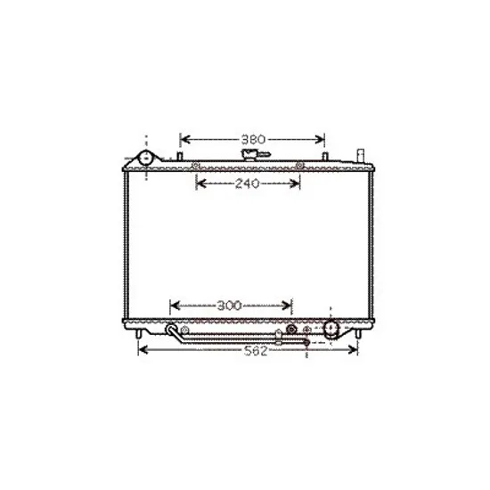 Radiator apa OPEL FRONTERA B 1998->2004 pentru 3.2 i, perioada 1998 1999 2000 2001 2002 2003 2004