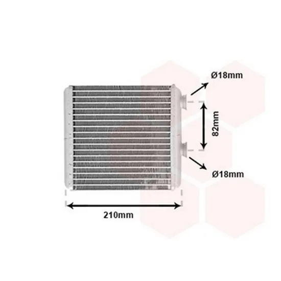 Radiator Incalzire OPEL MERIVA A 2003->2010 Calorifer B +/-AC 164x178 Perioada 2003 2004 2005 2006 2007 2008 2009 2010