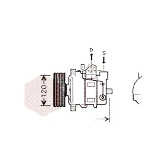 Compresor aer conditionat AUDI A8 4E2; 4E8 2002->2010 3.0 quattro 162KW 220CP , pentru motor ASN perioada 2003 2004 2005