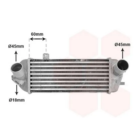 Intercooler KIA SOUL 1 2009->2014 Radiator intercooler 1,4-1,6 CRDi 300x135x70 2008->2011 Perioada 2009 2010 2011 2012 2013
