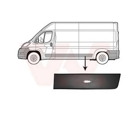 Bandou Spate PEUGEOT BOXER 2006-> Bandou panou spate cu gaura semnal stanga Perioada 2006 2007 2008 2009 2010 2011 2012 2013 2014 2015 2016 2017 2018 2019 2020