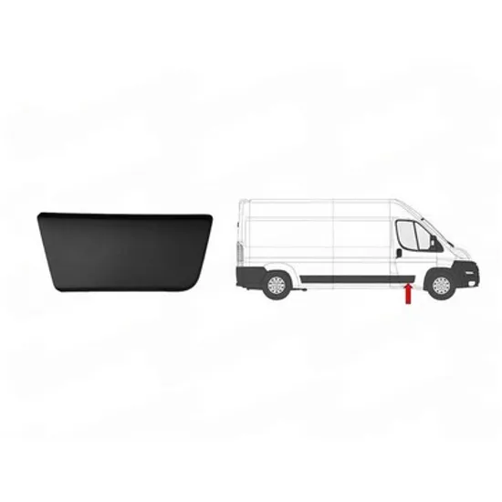 Bandou Usa FIAT DUCATO 250 2006-> Bandou usa fata negru DREAPTA Perioada 2014 2015 2016 2017 2018 2019 2020