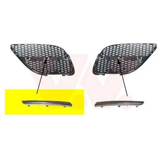 Bandou Bara fata NISSAN ALMERA 2 2001->2006 Ornament crom bara fata 2002-> pentru hatchback stanga Perioada 2002 2003 2004 2005 2006