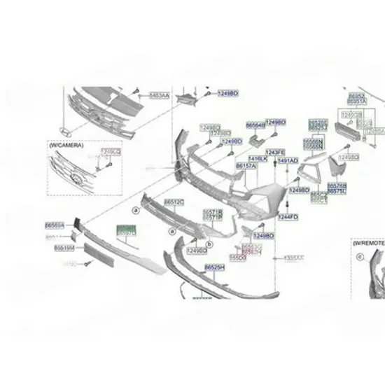 Bandou bara fata HYUNDAI TUCSON 2020-> Bandou Bara fata DREAPTA Perioada 2024 2025