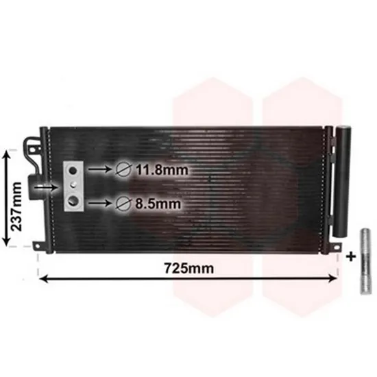 Radiator Aer Conditionat OPEL MOKKA / MOKKA X 2012->2020 Radiator aer conditionat 1.4 16v Turbo - 1.6/1.7 CDTi Perioada 2012 2013 2014 2015 2016 2017 2018 2019 2020 2021 2022
