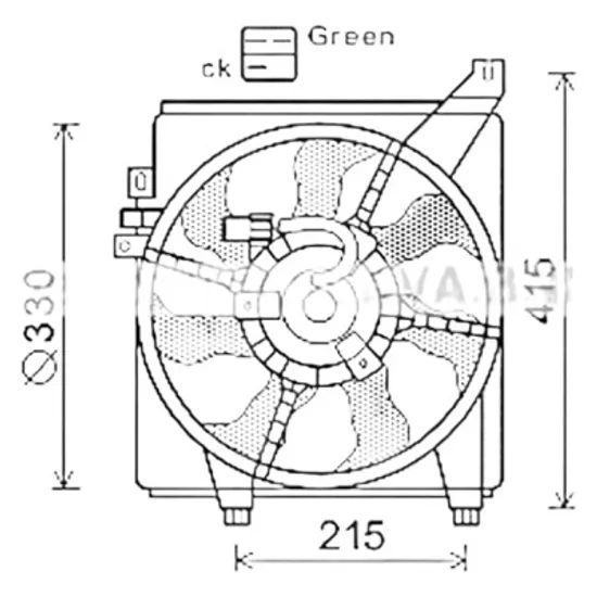 Ventilator motor HYUNDAI GETZ 2001->2010 pentru 1.3, perioada 2003 2004 2005