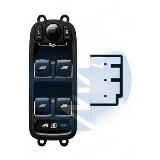 Buton oglinda VOLVO V70 3 2007->2016 Panou butoane oglinzi cu rabatare electrica fata pentru 4 usi (3pin) STANGA Perioada 2007 2008 2009 2010 2011 2012 2013