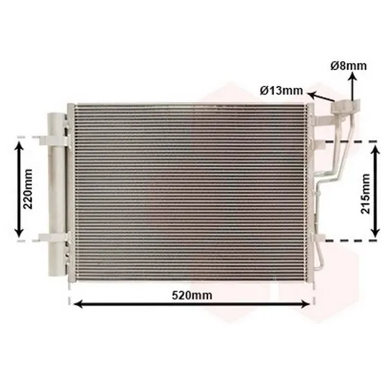 Radiator Aer Conditionat HYUNDAI ix20 2010-> Radiator aer conditionat 1.4 - 1.6 CRDi (48,5x36,7) Perioada 2010 2011 2012 2013 2014 2015 2016