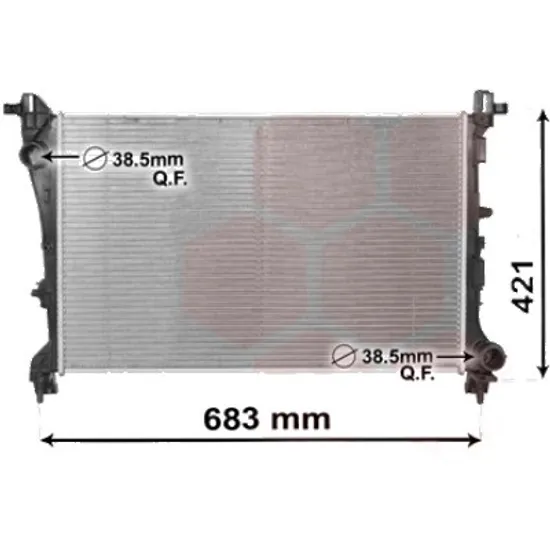 Radiator apa FIAT 500L 2012-> 0.9 Natural Power 59KW 80CP , pentru motor 312 A2.000 perioada 2017 2018,2019,2020,2021 2022