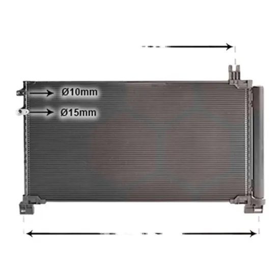Radiator aer conditionat VW GOLF 7 2012->2020 1.4 TSI 90KW 122CP , pentru motor CMBA, CXSA perioada 2012 2013,2014,2015,2016 2017