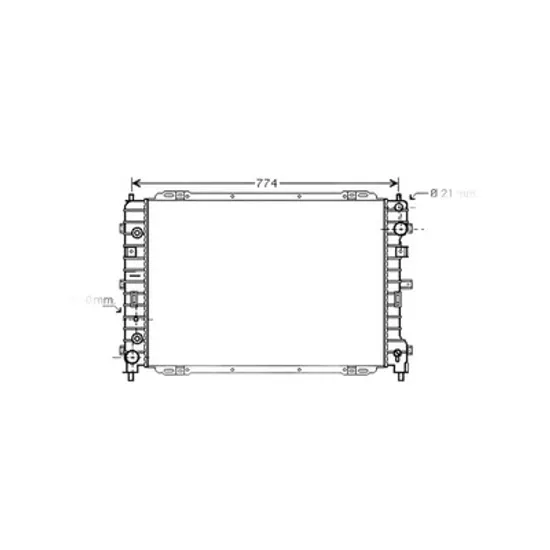 Radiator Motor MAZDA TRIBUTE 2000->2006 Radiator apa pentru 3,0 i - 24V (69,7x46,7) CV manuala/automata Perioada 2000 2001 2002 2003 2004 2005 2006
