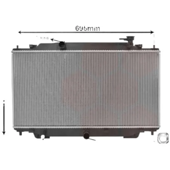 Radiator apa MAZDA 3 BM 2013-> 1.5 88KW 120CP , pentru motor P5Y1, P5Y4, P5Y5, P5Z3 perioada 2013 2014,2015,2016,2017 2018