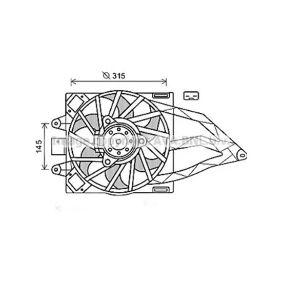 Ventilator Motor FIAT PANDA 169 2003->2013 Electroventilator complet 1.1-1.2cc (cu aer conditionat) 2006-> Perioada 2006 2007 2008 2009 2010 2011